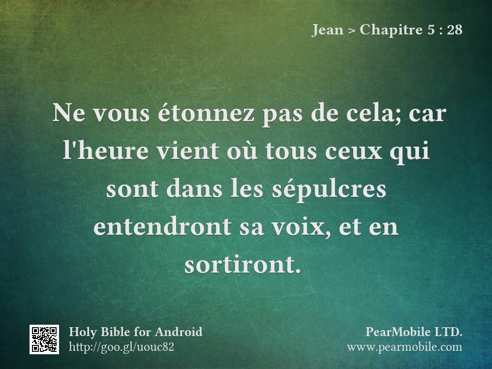 Jean, Chapitre 5:28
